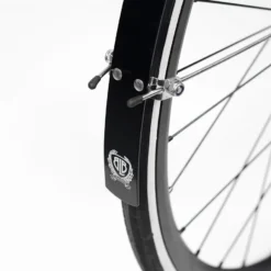 Klassieke Gelegeerde Spatbordset - VR + HR - Zwart Gepolijst -Trap Vlot Verkoopwinkel 0002475 blb classic alloy fenders polished black