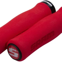 SRAM Contour Schuimrubber Handvatten - Lock-on - Rood - Lockring Zwart