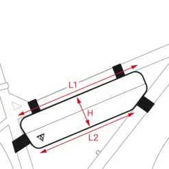 Topeak MidLoader - 4,5 Liter - Frametas - Groen -Trap Vlot Verkoopwinkel 15003027 detail 3