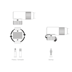 Birzman ''The Pump'' Helix Vloerpomp Zilver -Trap Vlot Verkoopwinkel 220413701551