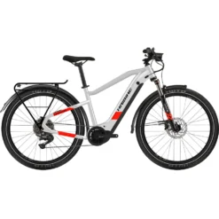 Haibike Trekking 7 Heren - Koel Grijs / Rood Mat