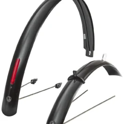 CLite Spatbord Met Busch & Müller Achterlicht 45mm - Zwart