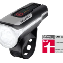 SIGMA SPORT Aura 80 USB 80 Lux - Zwart