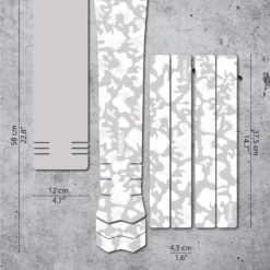 Dyedbro E-bike Frame Beschermingskit Camo - Mat Wit