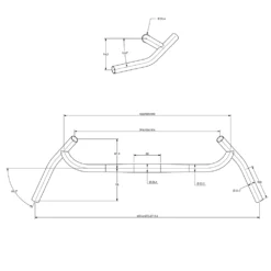 Surly Corner Stop Riser Stuur - 25.4 Mm - Zwart -Trap Vlot Verkoopwinkel Corner Bar