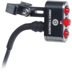 Supernova Airstream Achterlicht 2 Achterlicht Voor Zadelpen Montage - Zwart Gepolijst