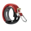 KNOG Oi Luxe Fietsbel - Zwart/Rood - Groot, 23.8mm-31.8mm