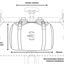 Restrap Adventure Race Stuurtas - Zwart -Trap Vlot Verkoopwinkel Restrap Race Bar Bag Size Guide 800x 1