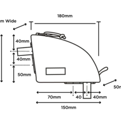 Restrap Achterste Bovenbuis Tas - Zwart -Trap Vlot Verkoopwinkel Restrap Rear Top Tube Bag Size Guide 800x 1