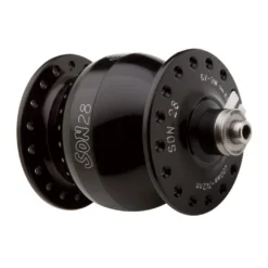 SON 28 Naafdynamo - Zwart Geanodiseerd