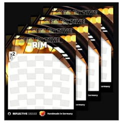 Set Van 4 Reflecterende Rim Checkers - Wit