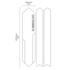 Kettingboogbeschermer - Honingraatstructuur Helder -Trap Vlot Verkoopwinkel chain 12
