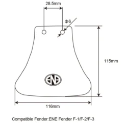 Dia-Compe ENE Spatbord Spatbord -Trap Vlot Verkoopwinkel flap2