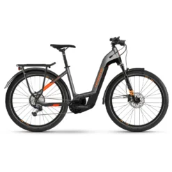 Haibike Trekking 10 Lage Instap - Titanium / Lava Mat