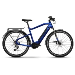 Haibike Trekking 4 Heren - Glans Mat Blauw Zwart