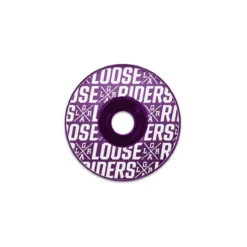 LOOSE RIDERS Stem Cap Logo Patroon - Paars