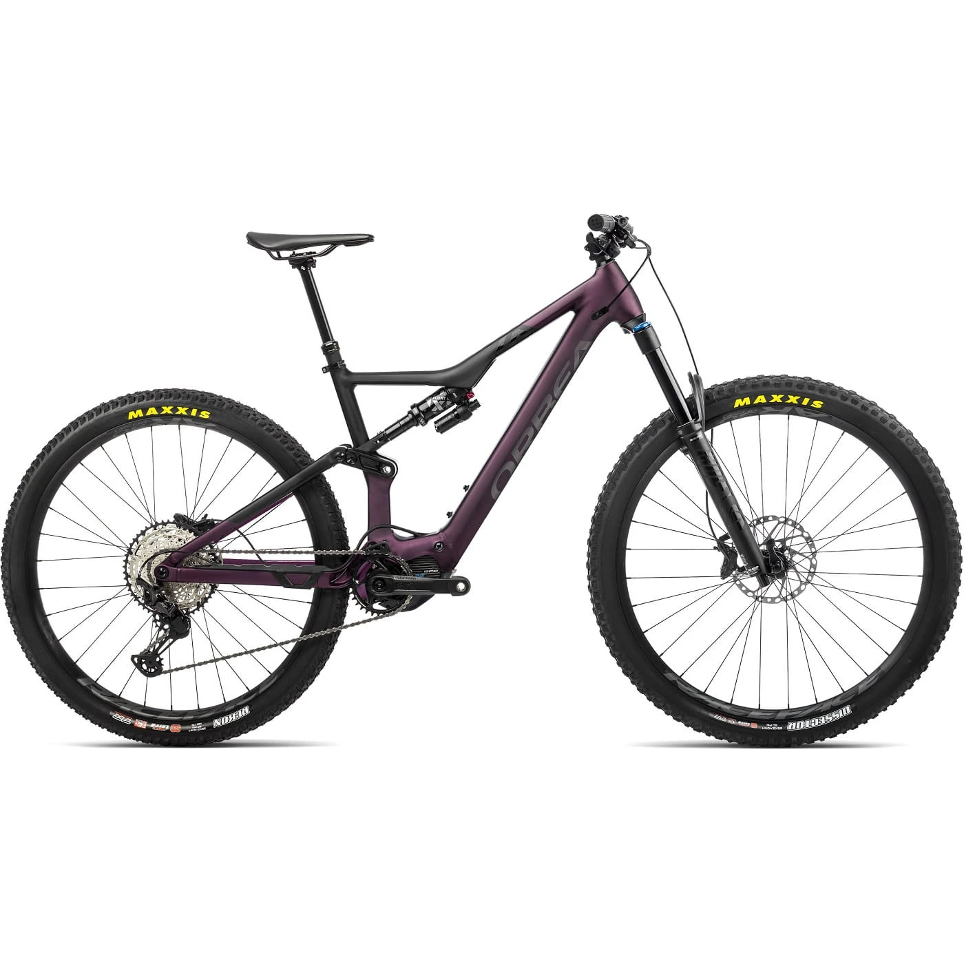 Orbea RISE H15 Metallic Moerbei - Zwart (Mat)