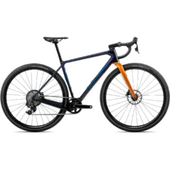 Orbea TERRA M31e TEAM 1X Blauw Koolstof - Leo Oranje