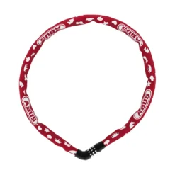 Abus Steel-O-Chain 4804C/75 - Symbool Kinderslot - Rood